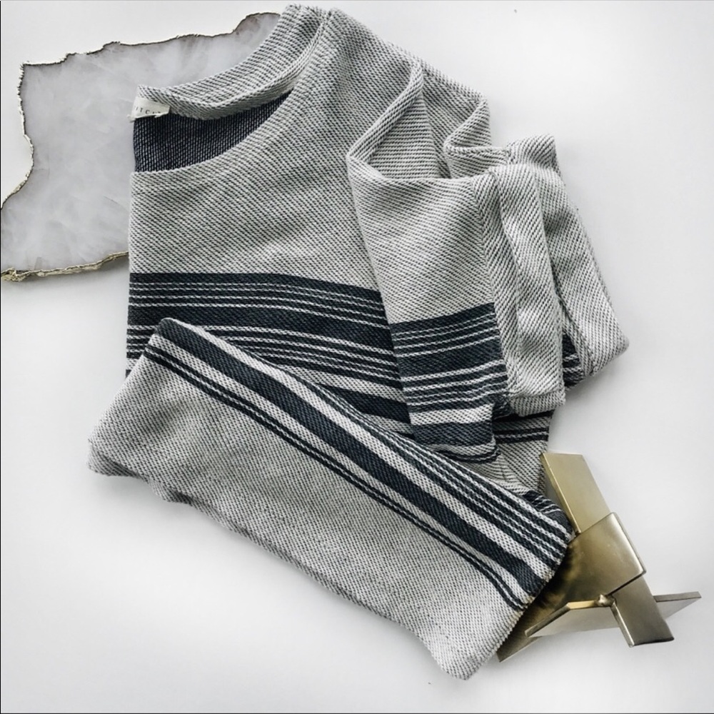 Lovestitch Poncho Boxy Top Striped S/M